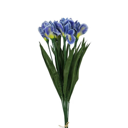Sztuczny irys w kolorze niebieskim 60 cm
