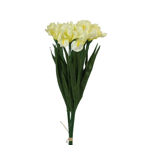 Sztuczny irys w kolorze kremowym 60 cm