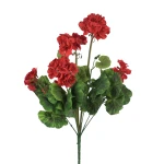 Sztuczny bukiet pelargonii w kolorze czerwonym 47 cm