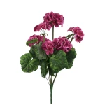 Sztuczny bukiet pelargonii w kolorze fuksji 47 cm