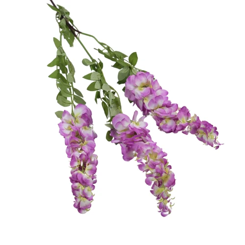 Sztuczna wisteria opadająca w kolorze ciemny różowy 100 cm
