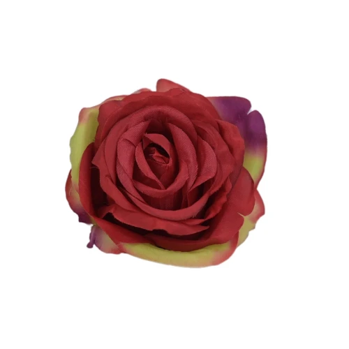 Sztuczna róża w pąku w kolorze czerwonym 8 cm