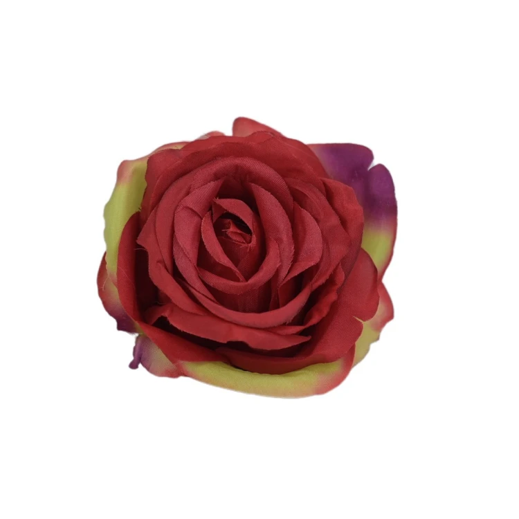 Sztuczna róża w pąku w kolorze czerwonym 8 cm