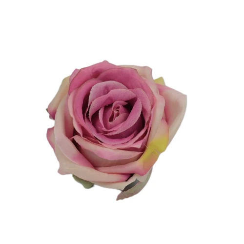 Sztuczna róża w pąku w kolorze różowym 8 cm