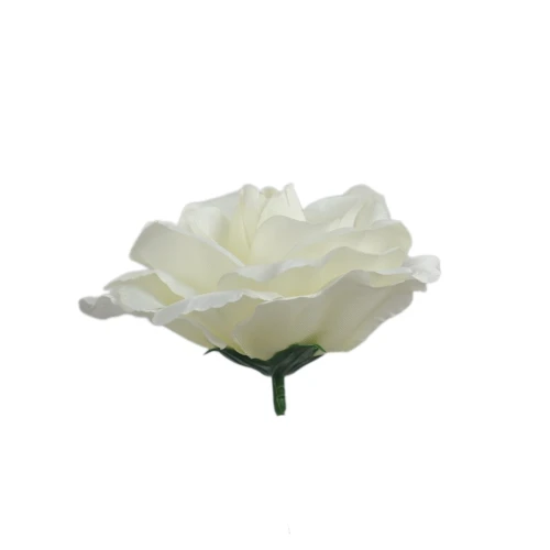 Sztuczna róża sonia w kolorze białym 12 cm