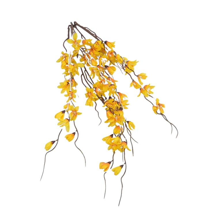 Sztuczny bukiet forsycja w kolorze żółtym 80 cm