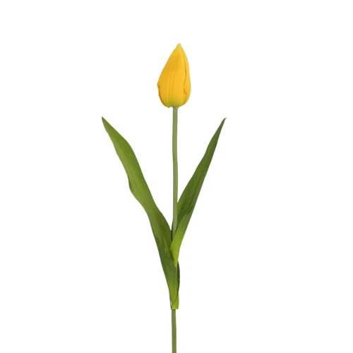 Sztuczny tulipan ołówek w kolorze żółtym 55 cm