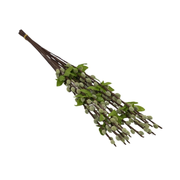 Sztuczne średnie bazie w kolorze zielono-szarym 50 cm