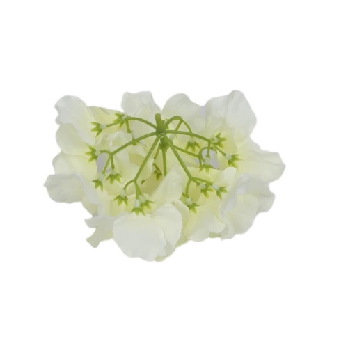 Sztuczna hortensja w kolorze białym 19 cm