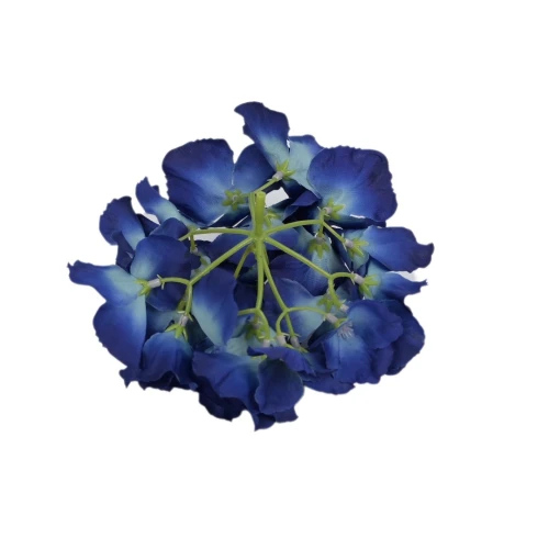 Sztuczna hortensja w kolorze granatowym 19 cm