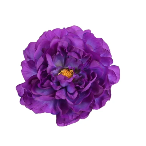 Sztuczna piwonia rozwinięta w kolorze fioletowym 15 cm