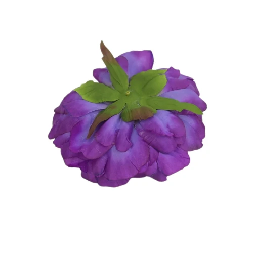 Sztuczna piwonia rozwinięta w kolorze fioletowym 15 cm