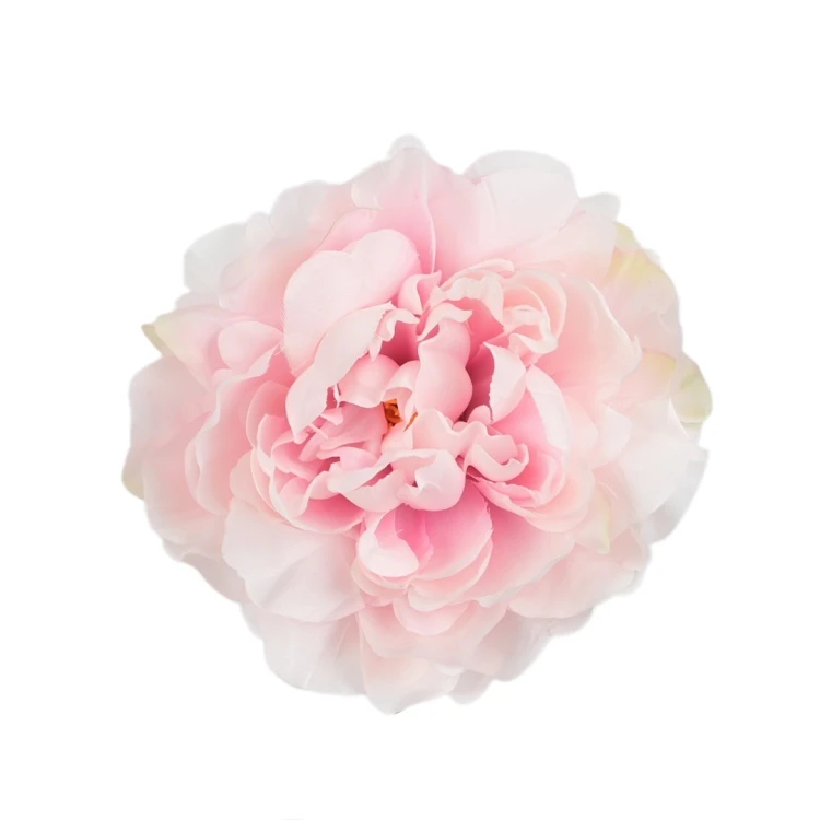 Sztuczna piwonia rozwinięta w kolorze jasno różowym 15 cm