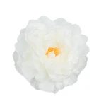 Sztuczna piwonia rozwinięta w kolorze białym 15 cm