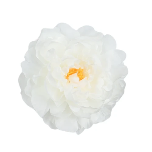 Sztuczna piwonia rozwinięta w kolorze białym 15 cm