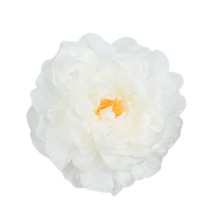 Sztuczna piwonia rozwinięta w kolorze białym 15 cm