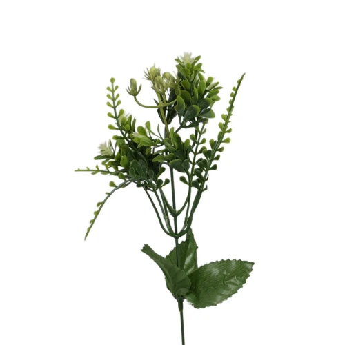 Sztuczny dodatek plastikowy w kolorze zielonym 37 cm