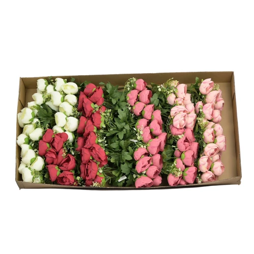 Karton peoni x7 mix kolorów 47 cm