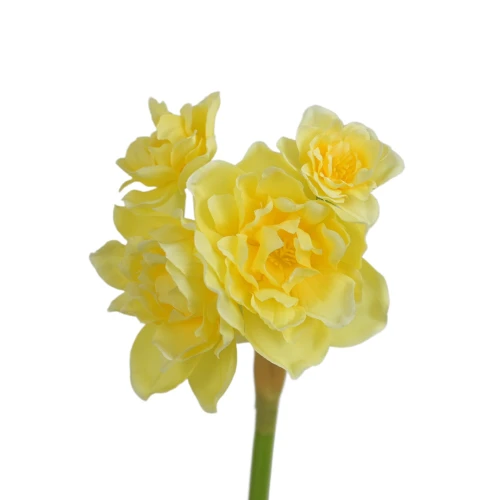 Sztuczny narcyz pojedynczy w kolorze żółtym 55 cm