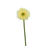 Sztuczna gerbera w kolorze jasno żółtym 47 cm