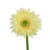 Sztuczna gerbera w kolorze jasno żółtym 47 cm