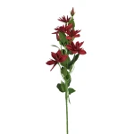 Sztuczny klematis w kolorze czerwonym 86 cm