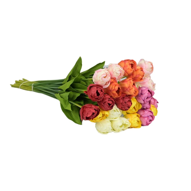 Sztuczny tulipan papuzi mix 24 sztuki 60 cm