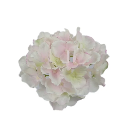 Sztuczna hortensja w kolorze jasno różowym 19 cm