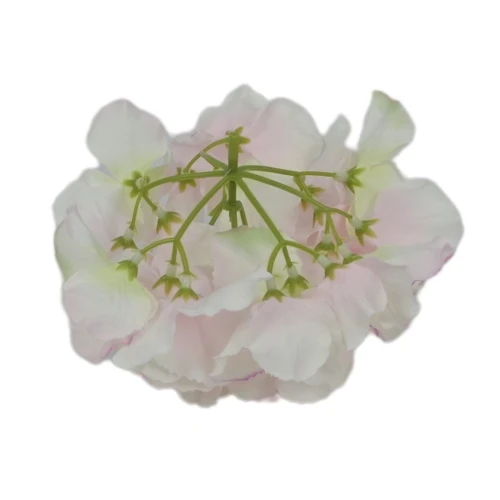 Sztuczna hortensja w kolorze jasno różowym 19 cm