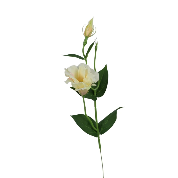 Sztuczna eustoma na piku w kolorze brzoskwiniowym 50 cm