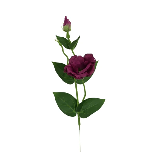 Sztuczna eustoma na piku w kolorze fuksji 50 cm