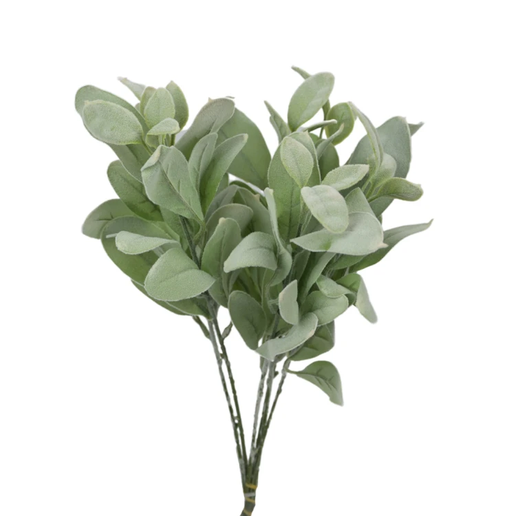 Sztuczny pik starzec w kolorze szaro-zielonym 38 cm