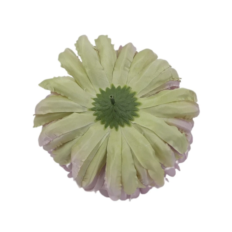 Sztuczna chryzantema czesana w kolorze brudnym różu 14 cm