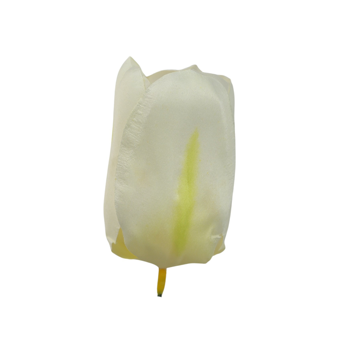 Sztuczny tulipan w kolorze białym 6 cm
