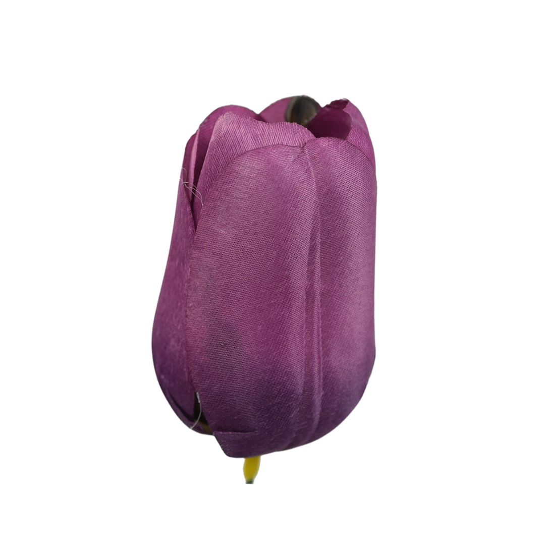 Sztuczny tulipan w kolorze matowym fiolecie 6 cm