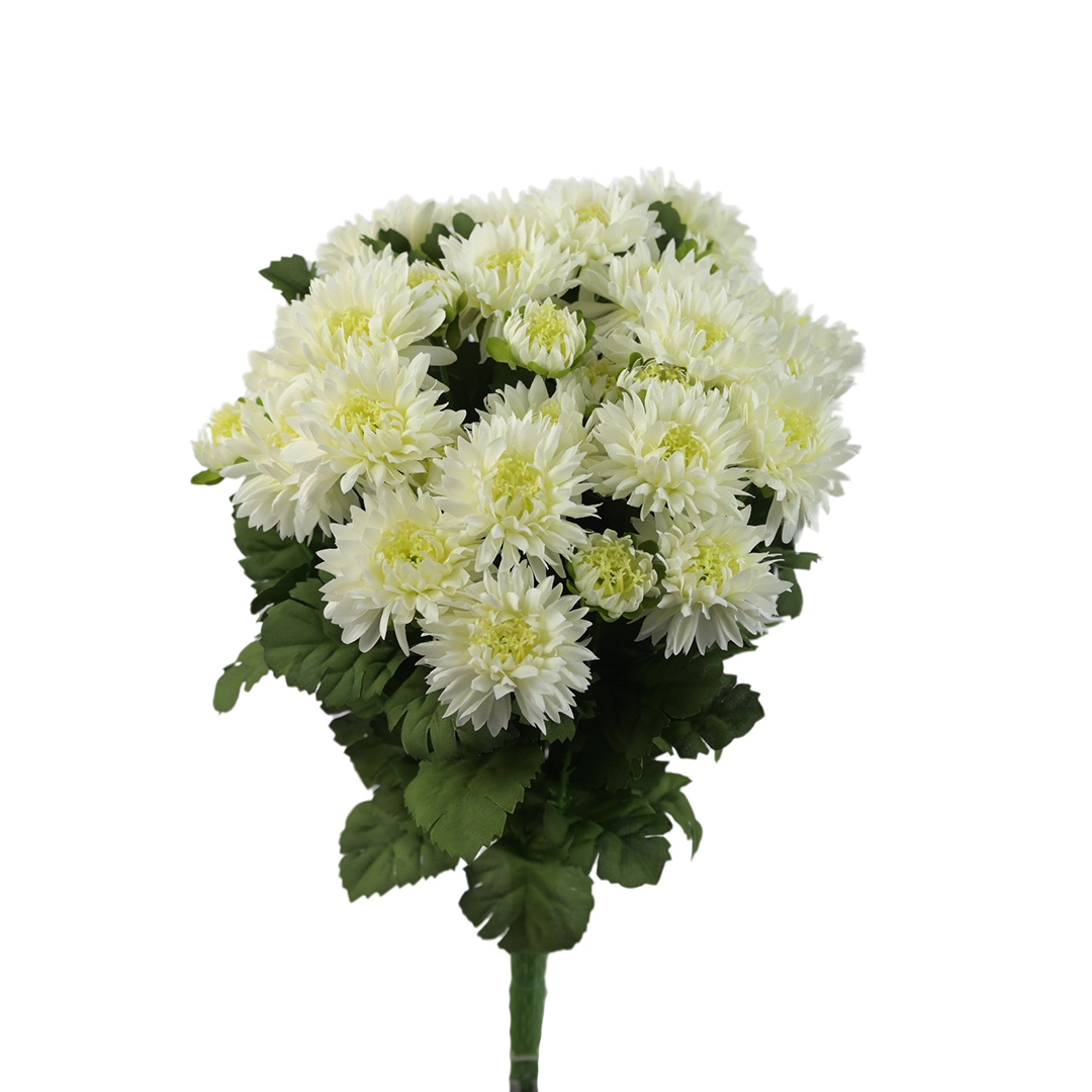 Sztuczny bukiet astrów mix 3 w kolorze białym 40 cm