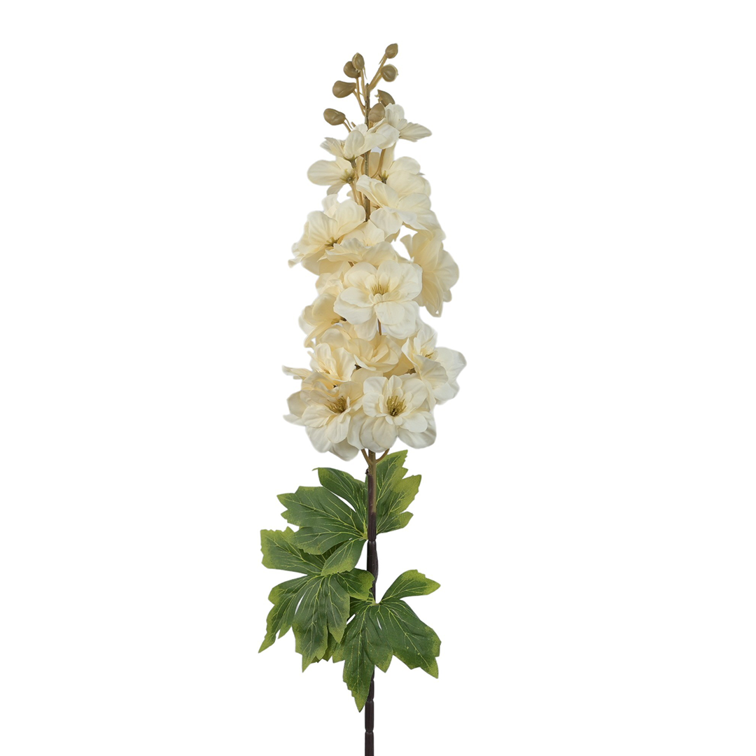 Sztuczna ostróżka w kolorze kremowym 86 cm
