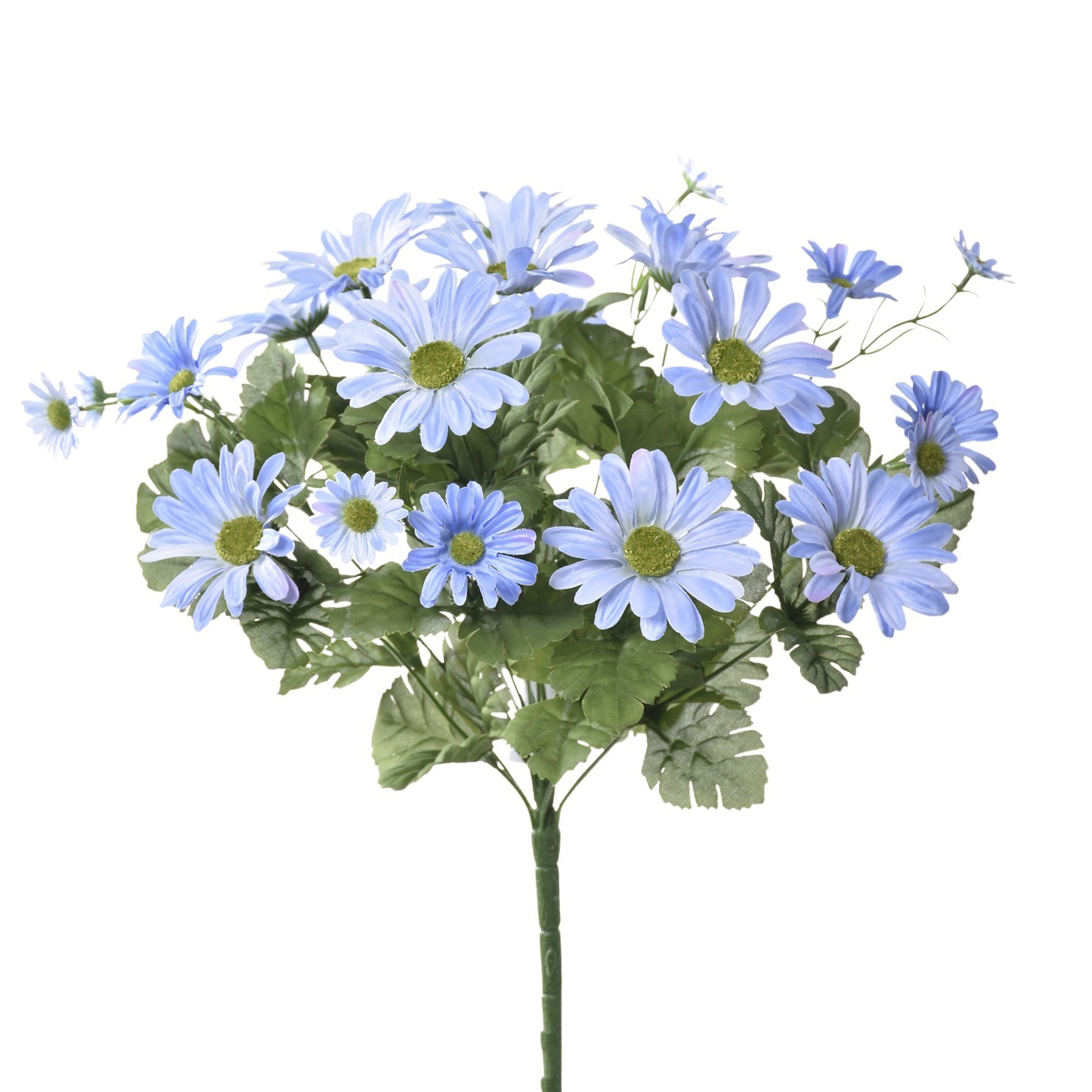 Sztuczny bukiet rumianek w kolorze niebieskim 44 cm