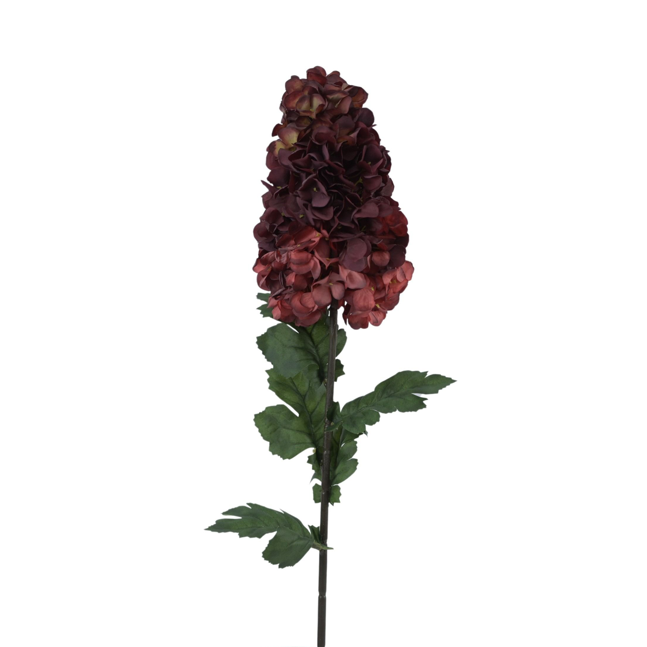 Sztuczna hortensja bukietowa w kolorze bordowym 94 cm
